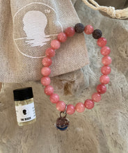 Pink Persian Jade Beach Scented Aromatherapy Bracelet