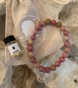 Rhodonite Beach Scented Aromatherapy Bracelet