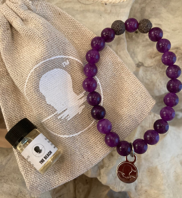 Sugilite Beach Scented Aromatherapy Bracelet