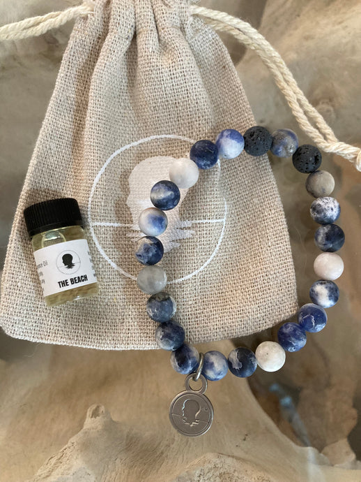Sodalite Beach Scented Aromatherapy Bracelet