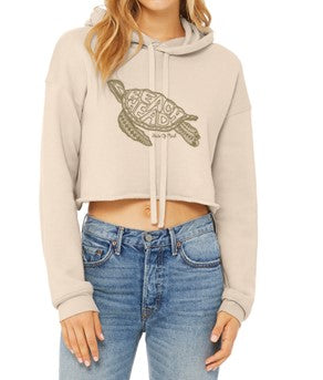 BHSOM Turtle Hoodie Crop Sweat