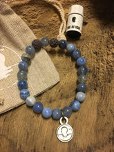 Agate Blue Cracked Fire Beach Scented Aromatherapy Bracelet