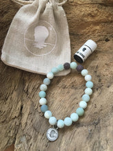 Amazonite Aqua Blue Matte Beach Scented Aromatherapy Bracelet