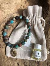 Agate Blue Crazy Beach Scented Aromatherapy Bracelet